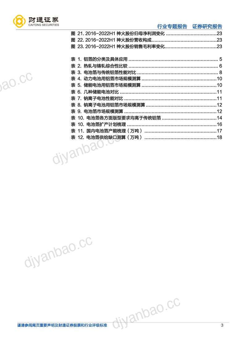 电力设备行业专题报告:电池箔需求快速增长动力+储能打开行业空间-221022(25页) 第3页