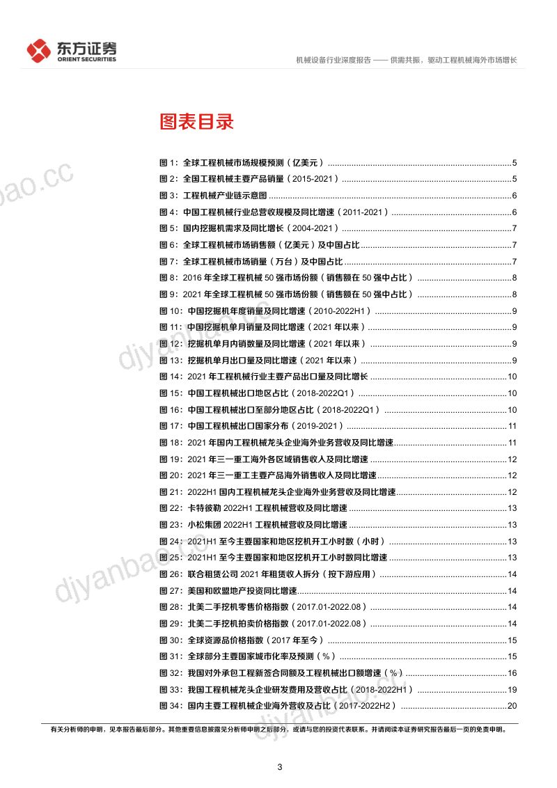 机械设备行业工程机械出口专题研究:供需共振驱动工程机械海外市场增长-221029(27页) 第3页