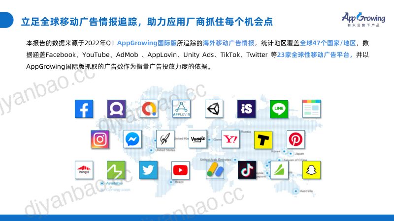 AppGrowing：2022年Q1海外市场移动广告投放趋势洞察报告（38页） 第3页