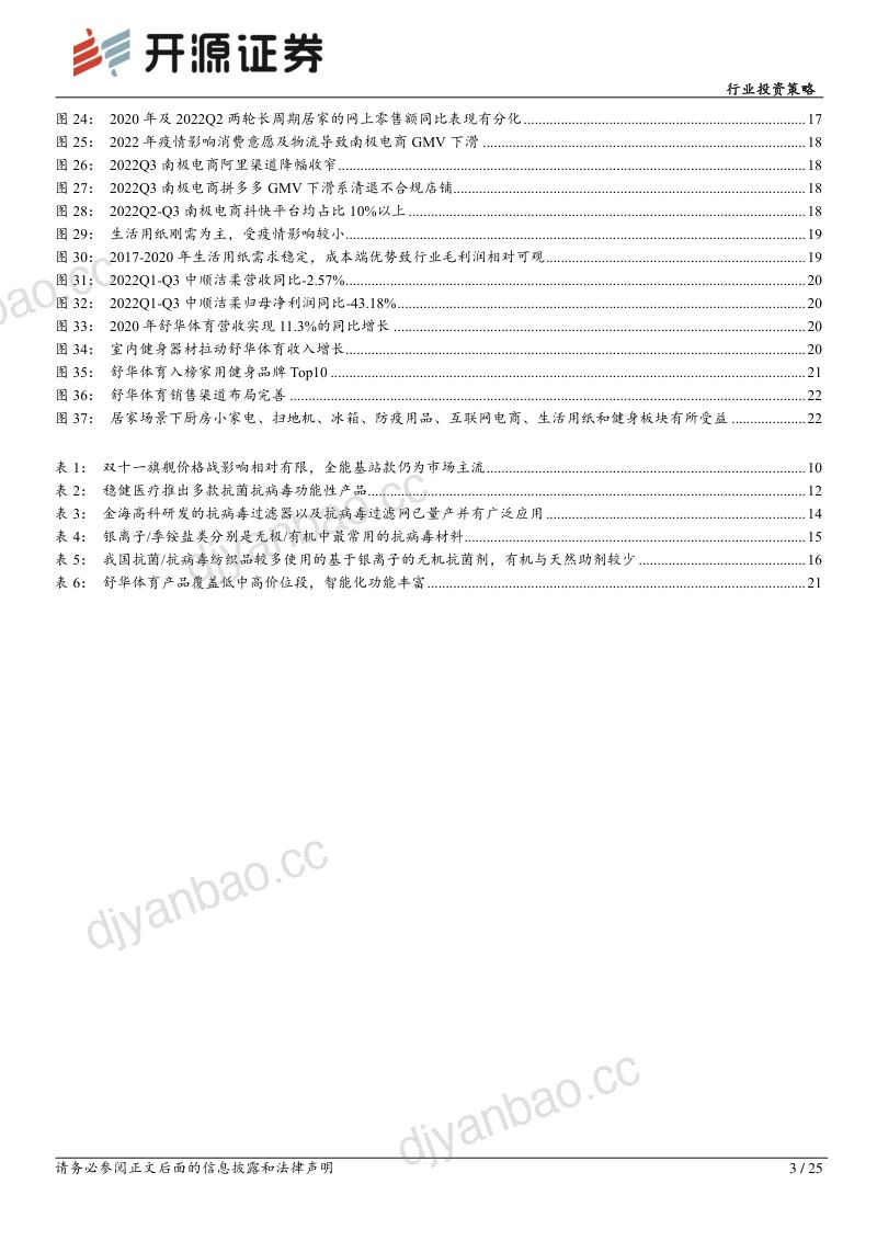 家用电器行业投资策略：疫情管控放松短期刺激居家时间延长建议关注居家细分场景消费-221214（25页） 第3页