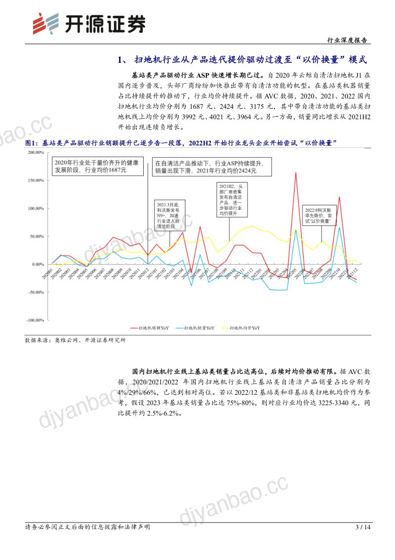 家用电器行业深度报告:扫地机器人系列报告(2) 2023年开启以价换量元年-230128(14页) 第3页