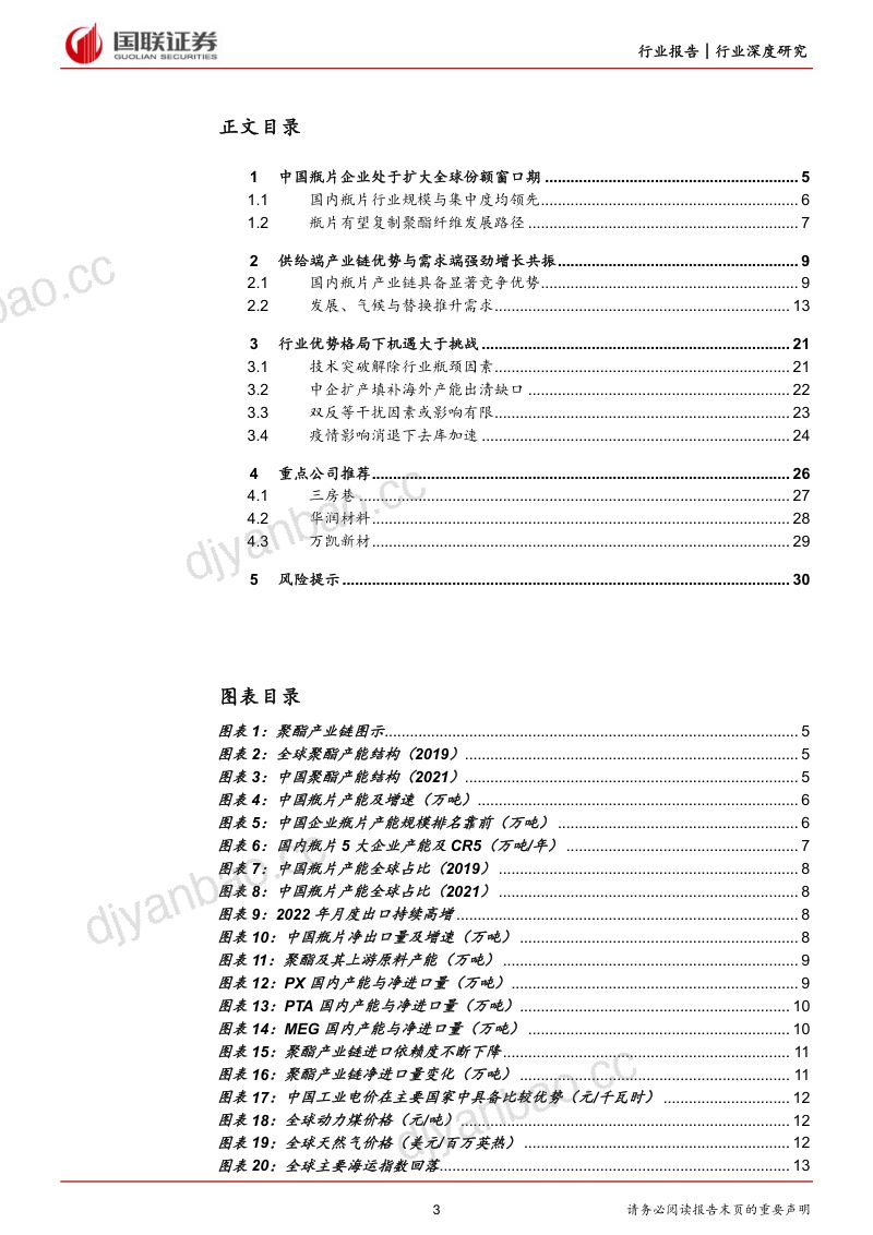 聚酯瓶片行业深度(二):趁海外产能出清扩产瓶片业迎来加速成长期-230322(32页) 第3页