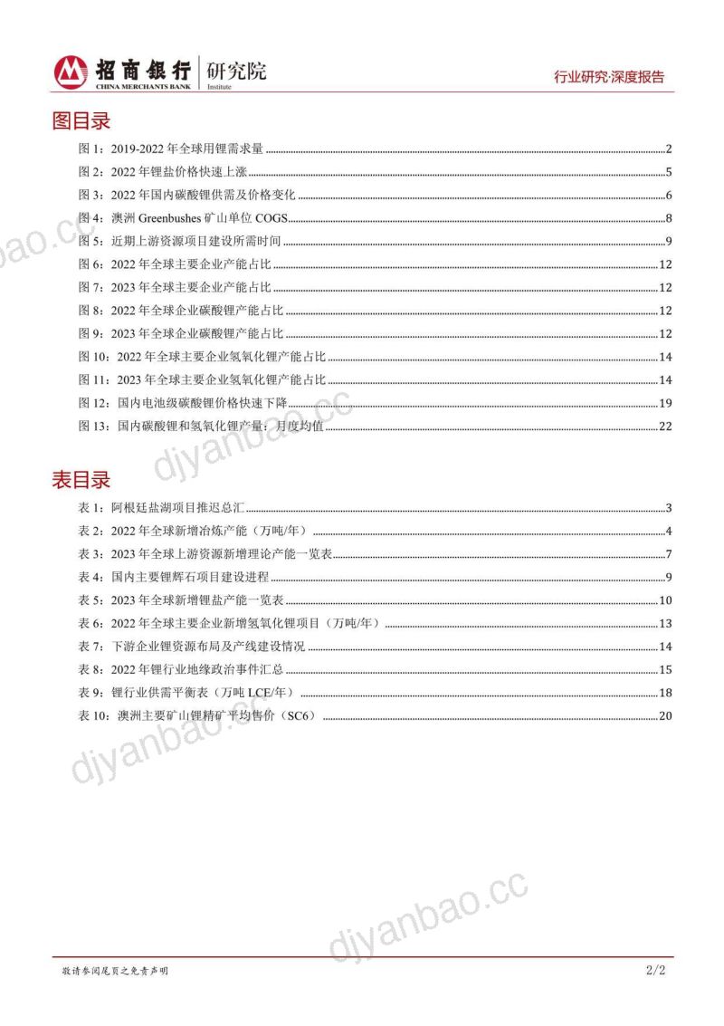 锂行业深度报告之2023年跟踪报告：供给紧张缓解价格如期回落-230307（27页） 第3页