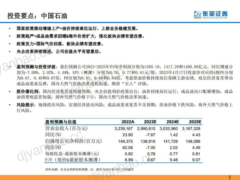 能源化工行业：央企重估正当时三桶油乘风而起-230409（42页） 第3页