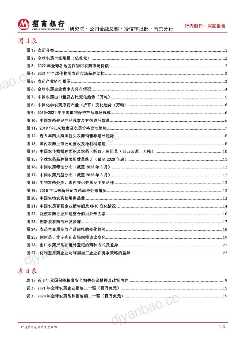 农药行业研究之总览篇：绿色发展加速产业整合关注优质原药企业升级机遇-230425（31页） 第3页