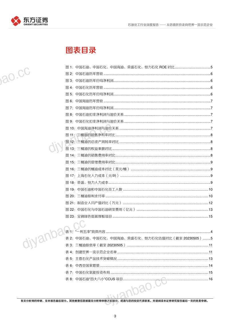 石油化工行业中国特色估值体系视角专题报告:从估值折价走向世界一流示范企业-230510(19页) 第3页