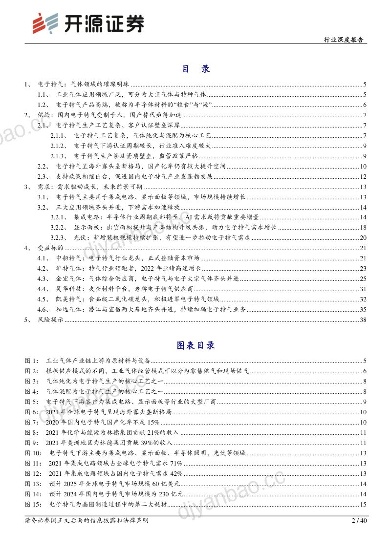 基础化工行业深度报告:电子特气迎风起国产替代正当时-230518(40页) 第2页