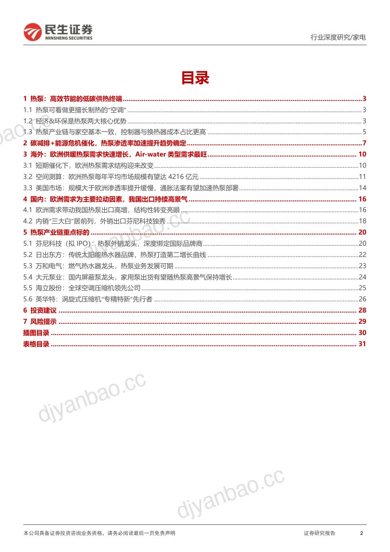 热泵行业深度报告:景气度与成长性兼具把握热泵行业投资机会-230529(32页) 第2页