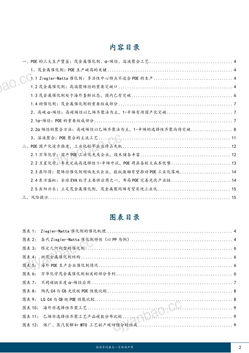 基础化工行业深度研究：POE系列报告（二）三大工艺壁垒国产化突破进行时-230529（18页） 第2页