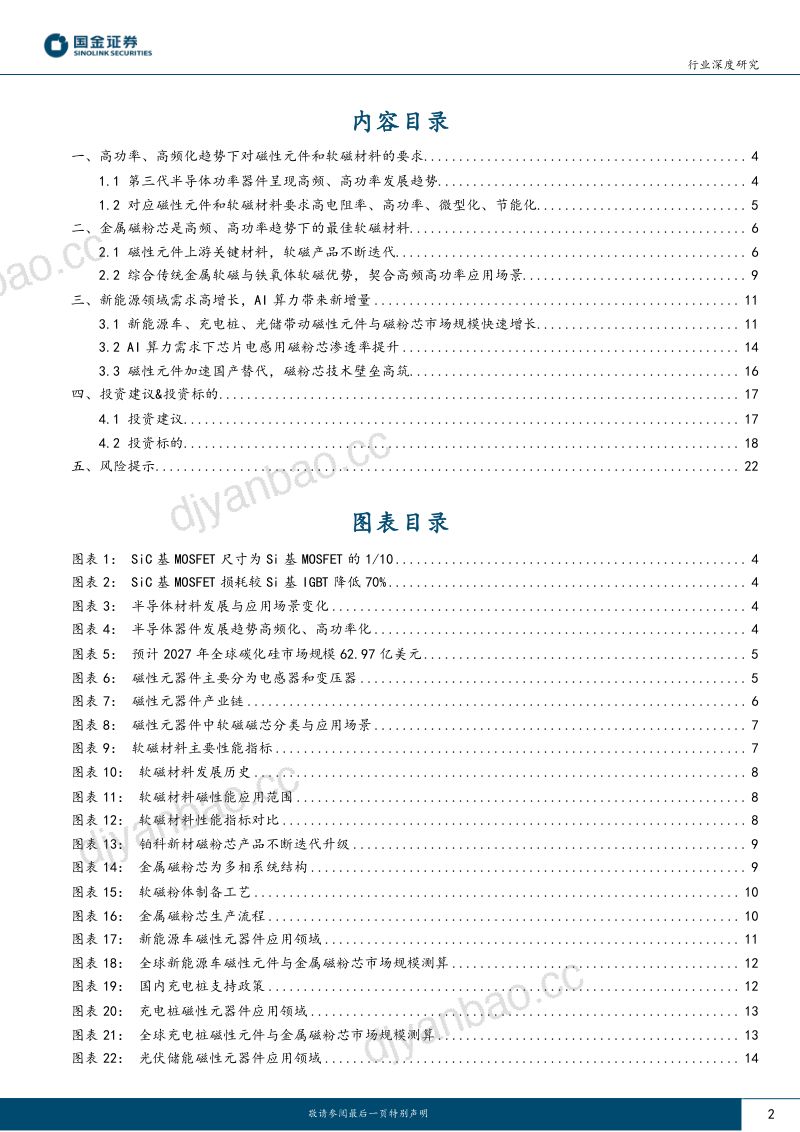 有色金属行业深度研究:磁材系列深度(二)高频高功率迭代推动磁元件与磁粉芯爆发式增长-230530(24页) 第2页