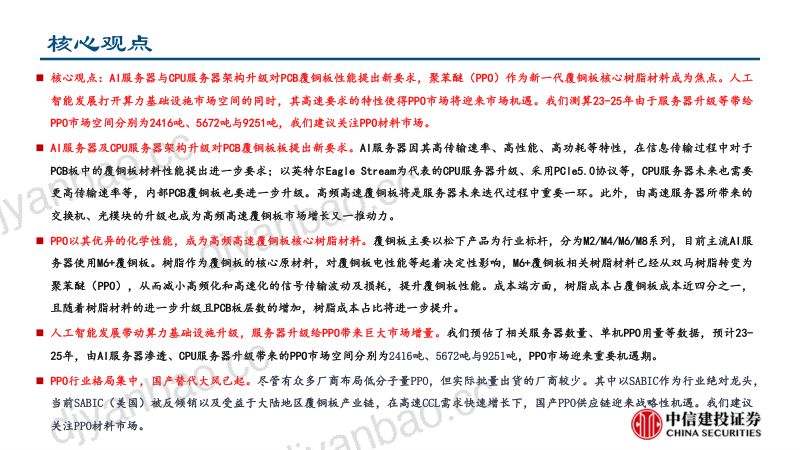 算力上游材料行业系列之一:PPO~服务器上游极富弹性的化工材料-230707(29页) 第2页