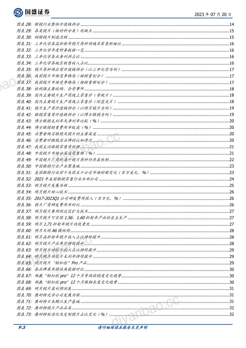 眼镜行业:产品迭代升级渠道加速整合国内龙头未来可期-230720(43页) 第3页