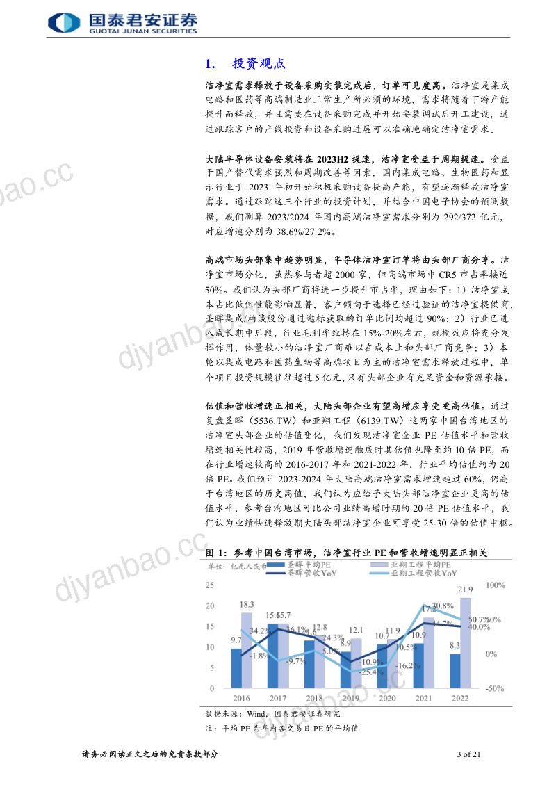 洁净室行业首次覆盖报告：IC扩产释放需求头部厂商分享订单 -230801（26页） 第3页