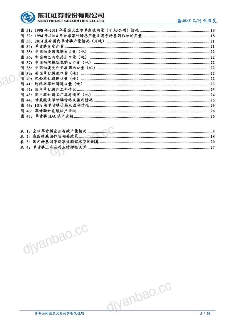 基础化工行业:草甘膦供需有望较长时期紧平衡价格中枢抬升-230812(30页) 第3页