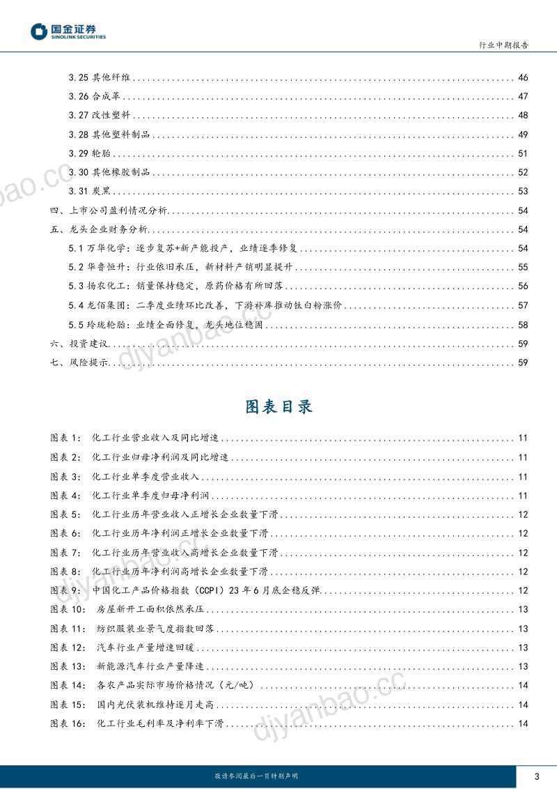 基础化工行业中期报告:化工处于磨底期静待底部反转-230903(61页) 第3页
