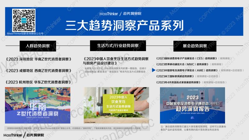 MassThinker:2023中国家电及消费电子博览会(AWE)趋势洞察报告(57页) 第2页