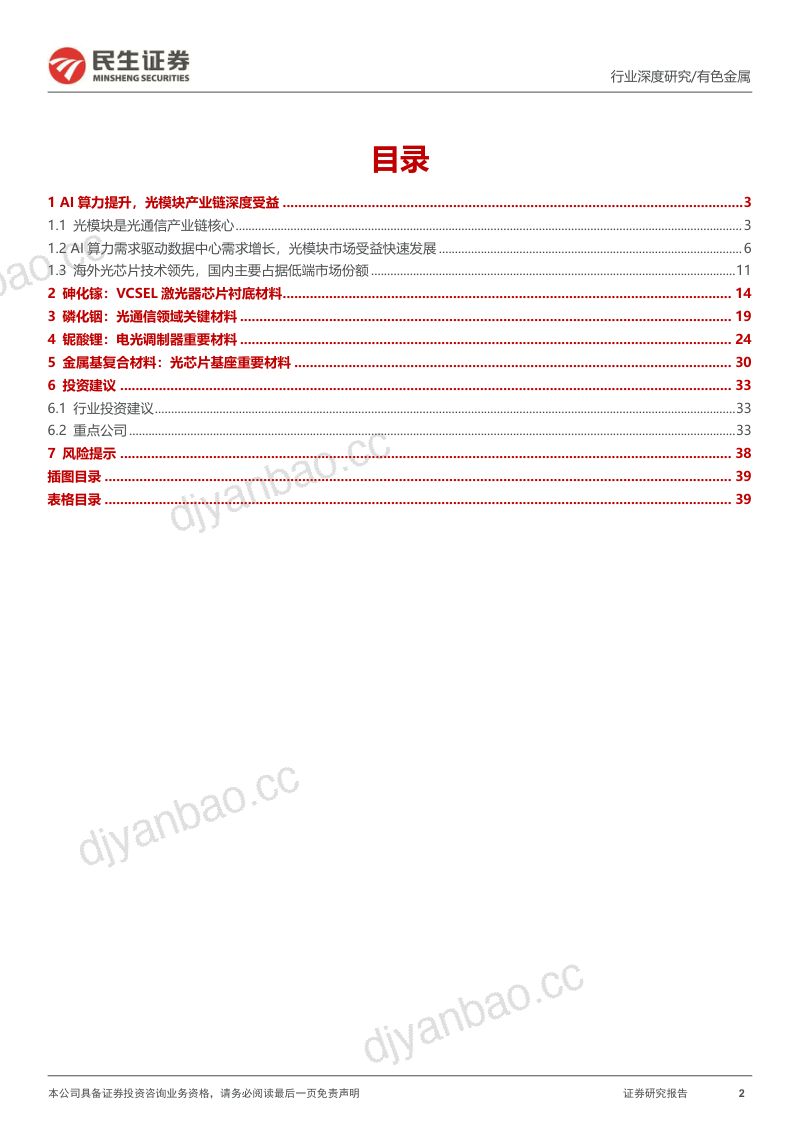 有色金属行业深度报告:算力时代材料先行-231024(41页) 第2页