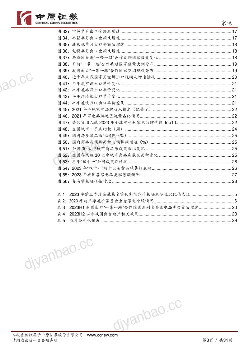 家电行业年度策略:坚定行业景气复苏外看龙头内选成长-231127(31页) 第3页