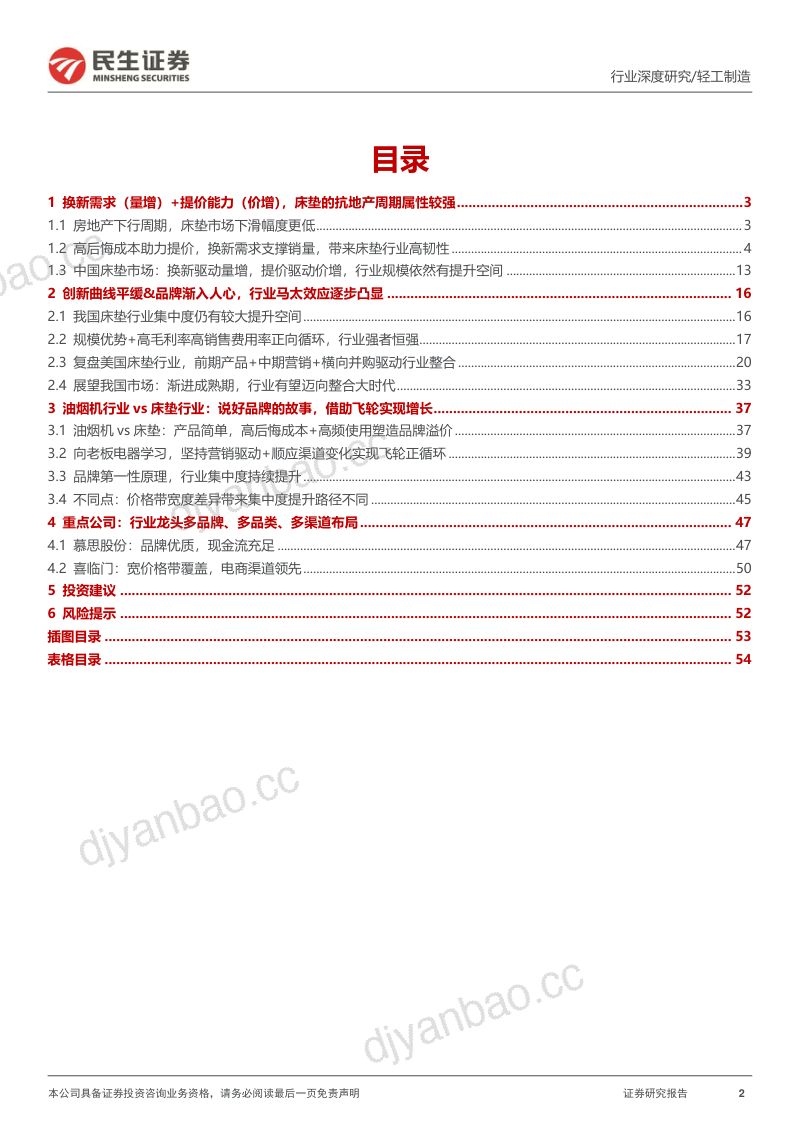 家居行业系列报告五：床垫行业讲好“健康睡眠”故事迈向品牌整合新阶段-231206（56页） 第2页