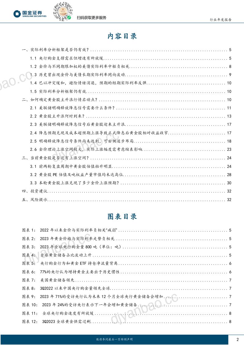 贵金属行业年度报告:右侧配置期布局主升浪-231207(18页) 第2页