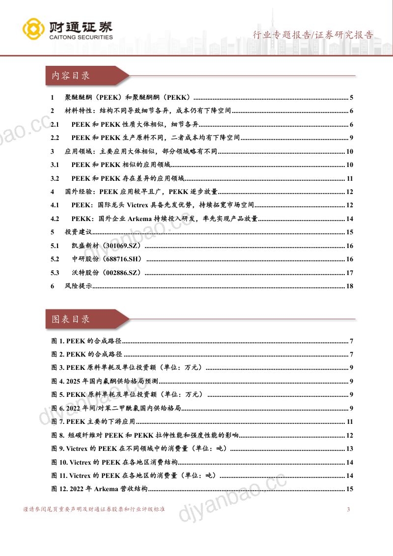 基础化工行业专题:PEEK和PEKK的分析和发展PEEK和PEKK特性、应用、国外经验对比-231209(19页) 第3页