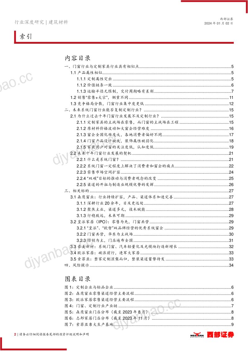 门窗行业专题研究:系统门窗能否成为下一个定制家具?-240102(35页) 第2页