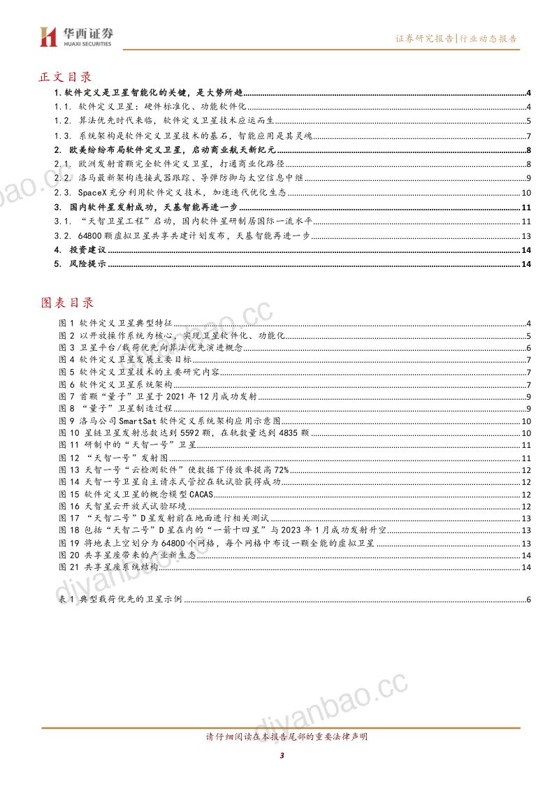 国防军工行业动态报告:软件定义卫星AI+航天新突破-240102(16页) 第3页