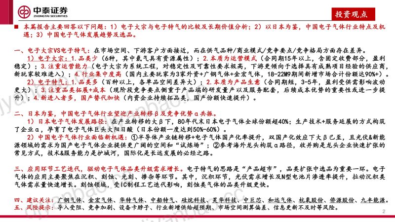 电子气体行业深度报告:长期价值辨差异海外为鉴探新机-240202(41页) 第2页