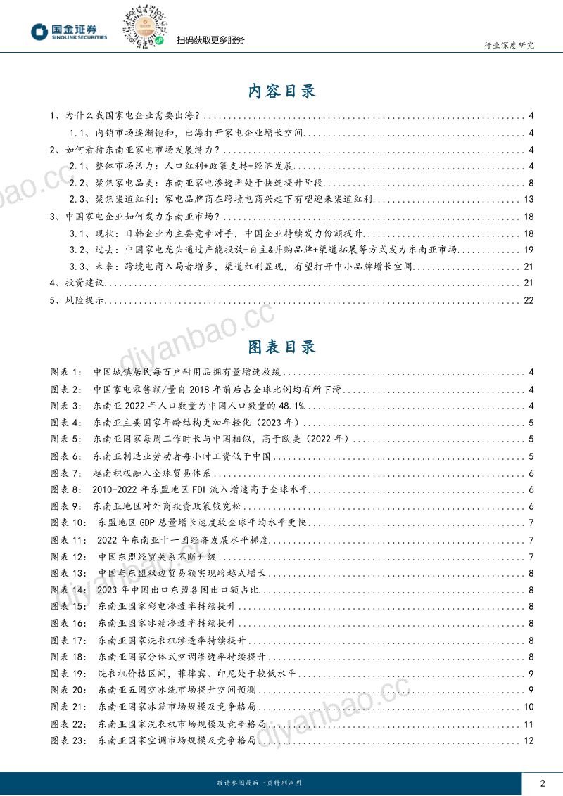 家电行业出海系列研究:探究东南亚家电市场增长潜力与国牌突围打法-240219(24页) 第2页