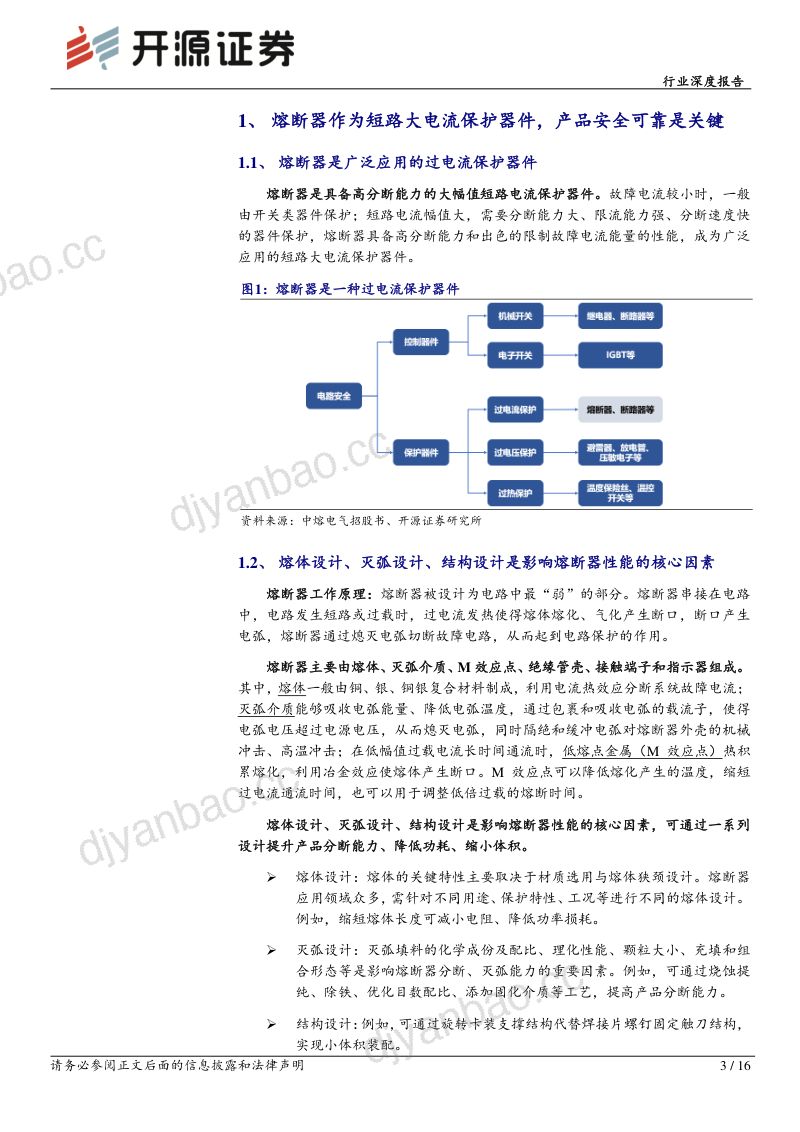 电力设备行业深度报告:熔断器高压化、智能化是未来方向-240219(16页) 第3页