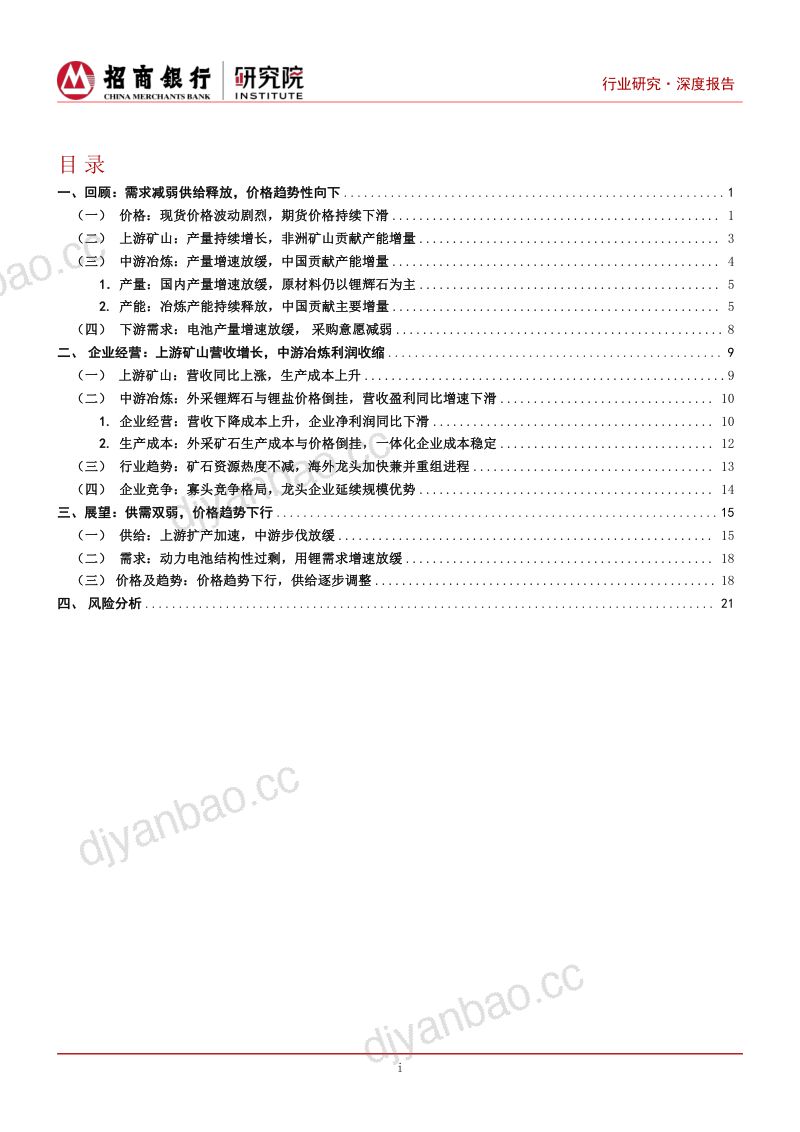 锂行业深度研究之2024年展望:上游矿山承压中游增速放缓-240206(26页) 第2页