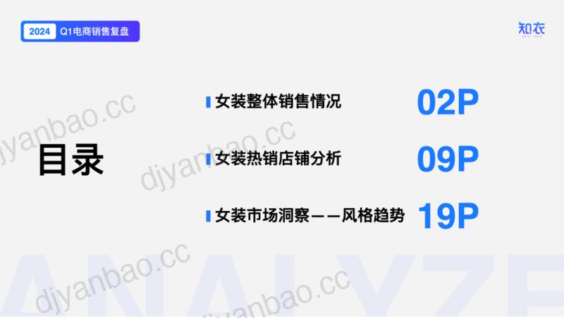 知衣科技：2024Q1女装电商销售复盘报告（32页） 第2页