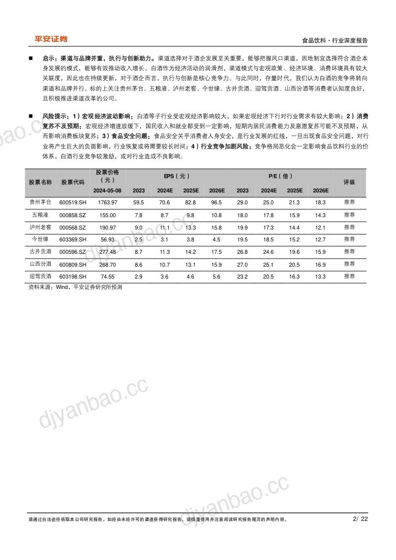 食品饮料行业深度报告:白酒渠道迭代中前行变革中发展-240509(22页) 第2页