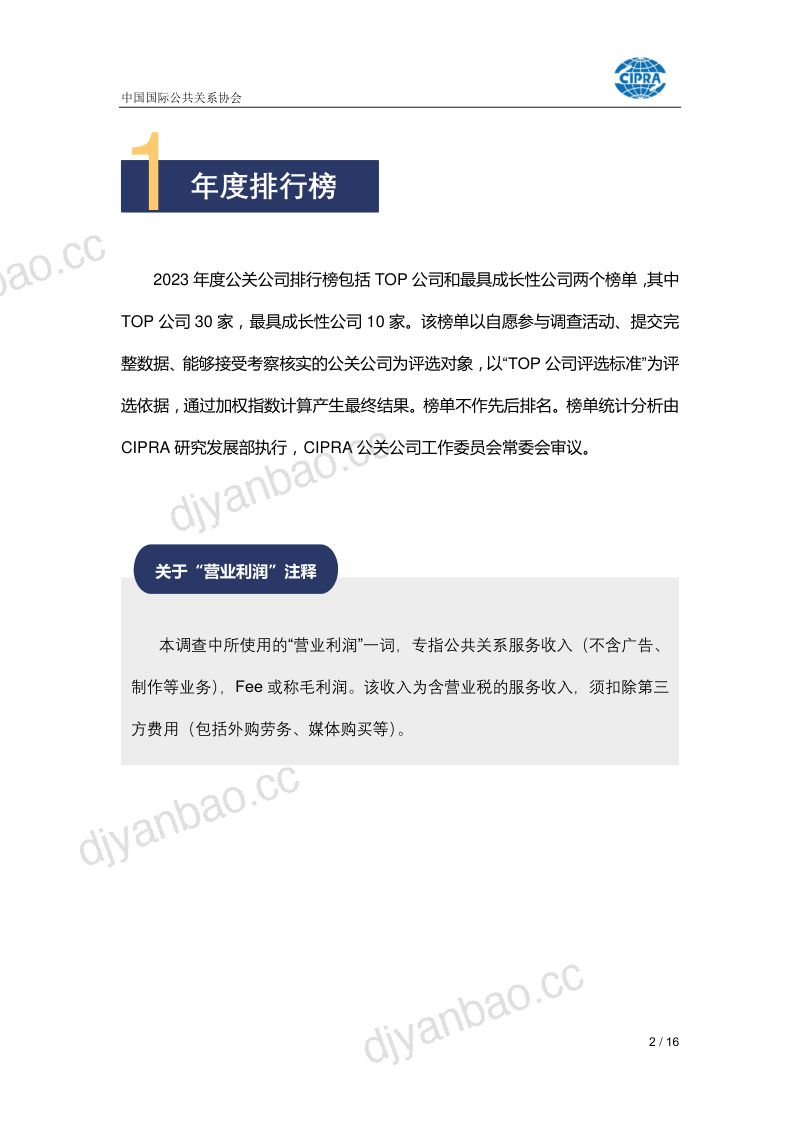 中国国际公共关系协会:中国公共关系业2023年度调查报告(16页) 第2页