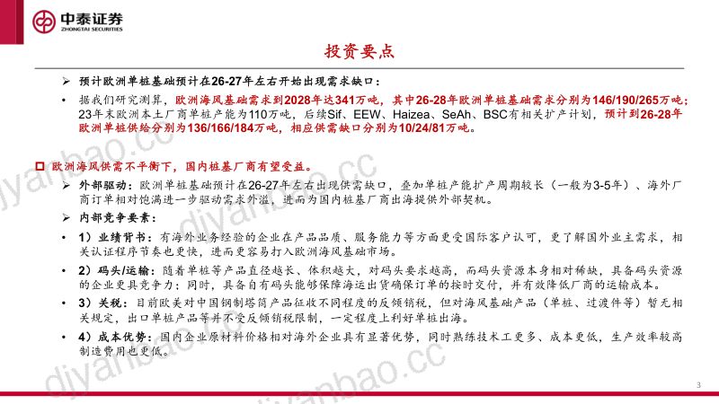风电行业出海系列报告1:海风基础出口专题欧洲海风放量国内桩基龙头有望受益-240528(47页) 第2页