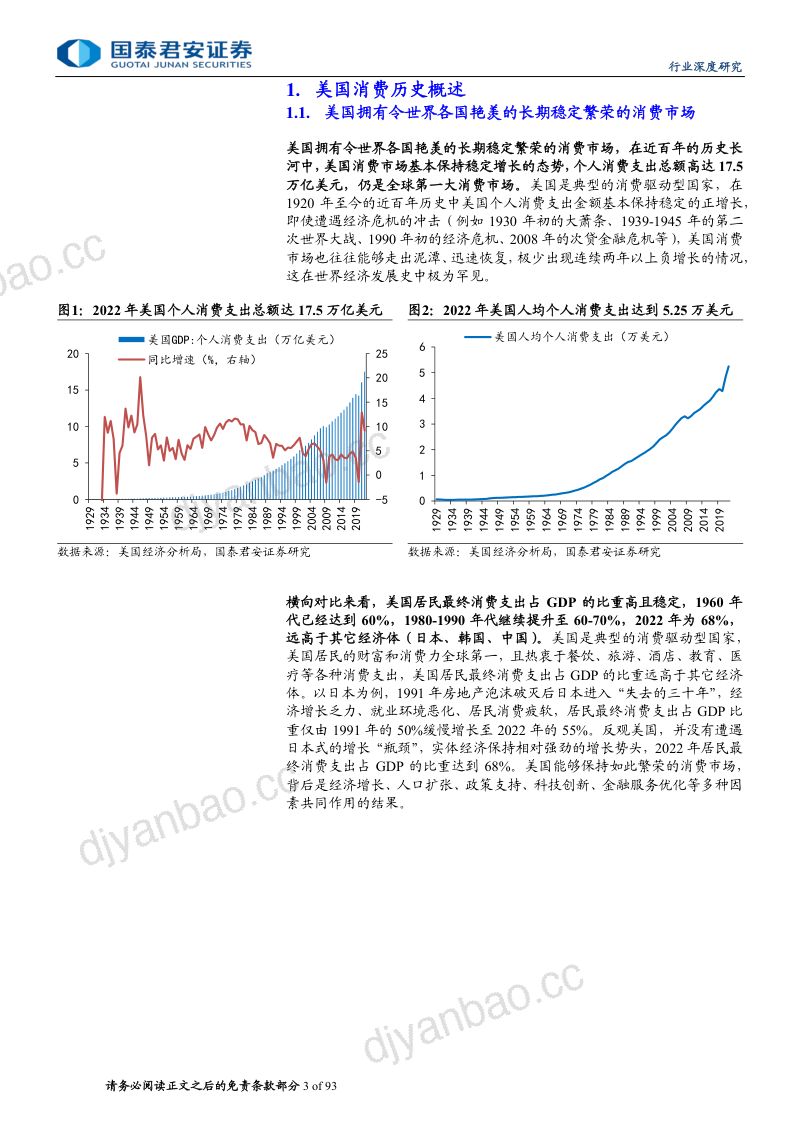 食品饮料行业消费大组专题报告:消费的魅力美国消费百年历史复盘-240613(93页) 第3页