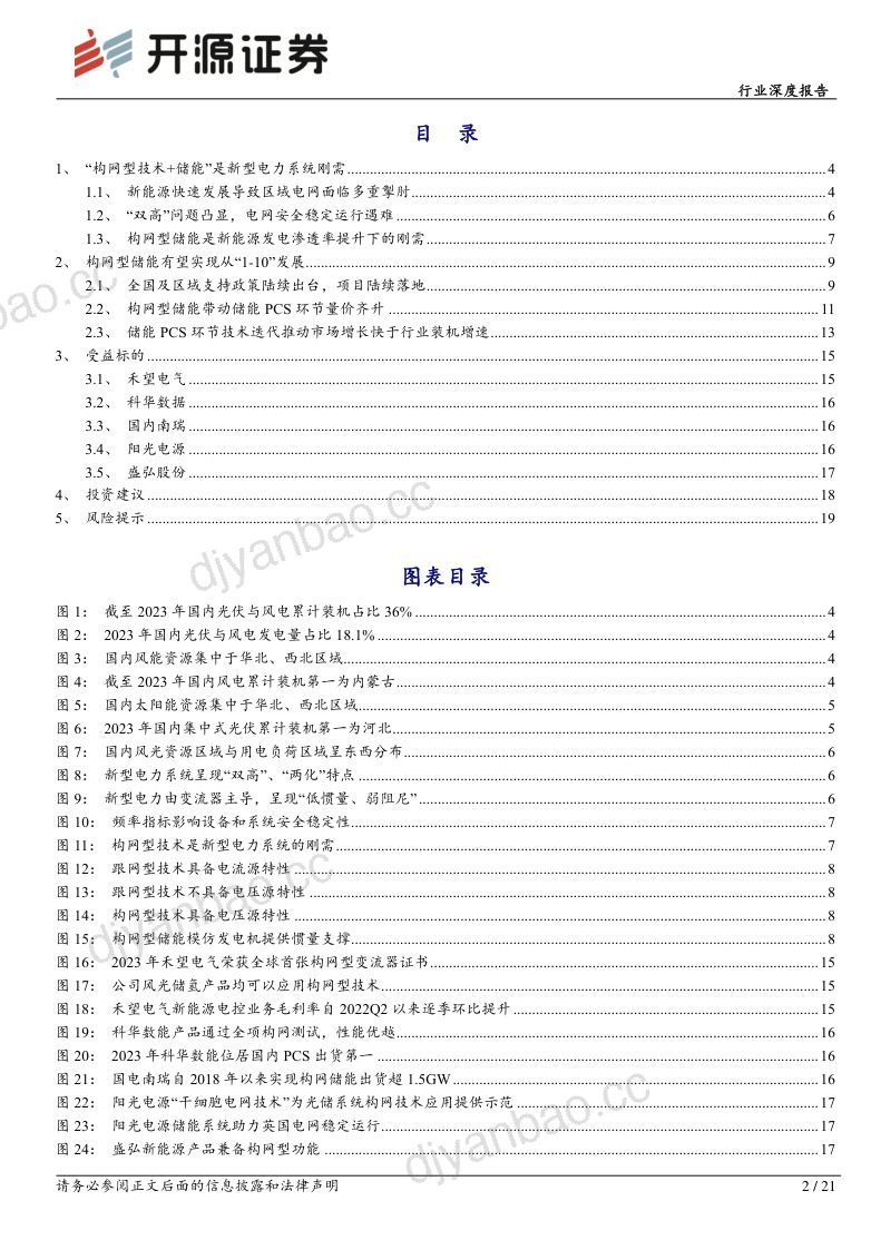 电力设备行业深度报告:构网型储能新型电力系统刚需渗透率有望快速提升-240628(21页) 第2页