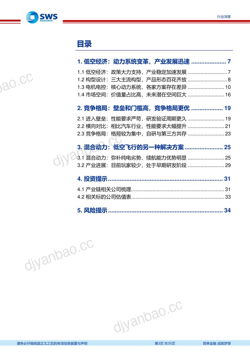 机械设备行业低空经济系列报告三：动力系统方案讨论电机电控飞行汽车动力核心国内供应商稀缺-240711（35页） 第3页