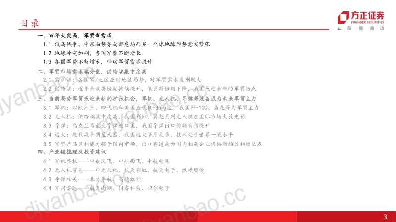 国防军工行业深度报告:全球地缘形势拉升军贸规模我国军贸出口或将持续受益-240725(45页) 第3页