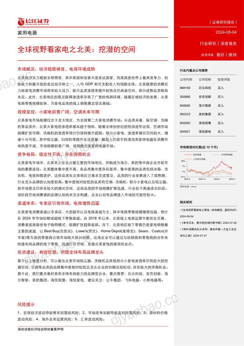 家用电器行业深度报告:全球视野看家电之北美挖潜的空间-240804(45页) 第3页
