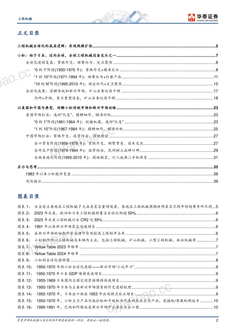 工程机械行业专题研究:小松全球化扩张启示录-240806(42页) 第2页