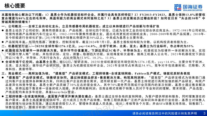 机械行业:基恩士(6861.T)深度报告追寻高附加值之路-240807(66页) 第3页