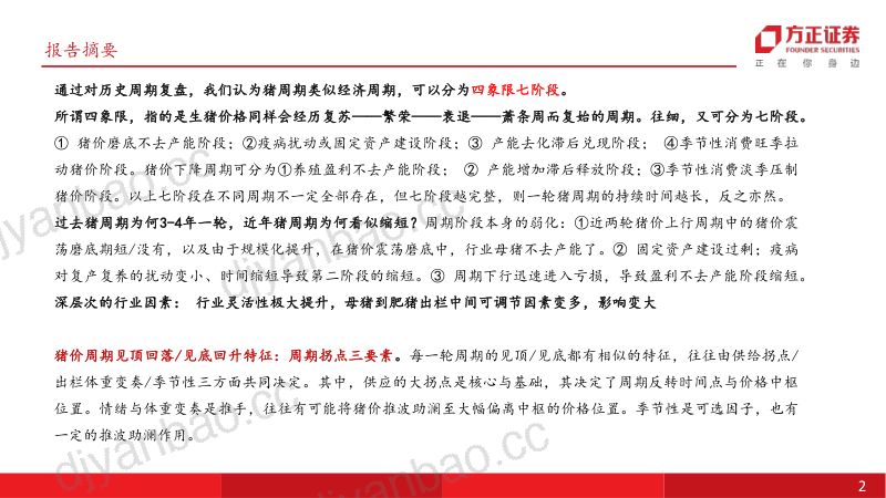 农林牧渔行业深度报告:猪周期有公式周期七阶段与拐点三要素-240813(25页) 第2页