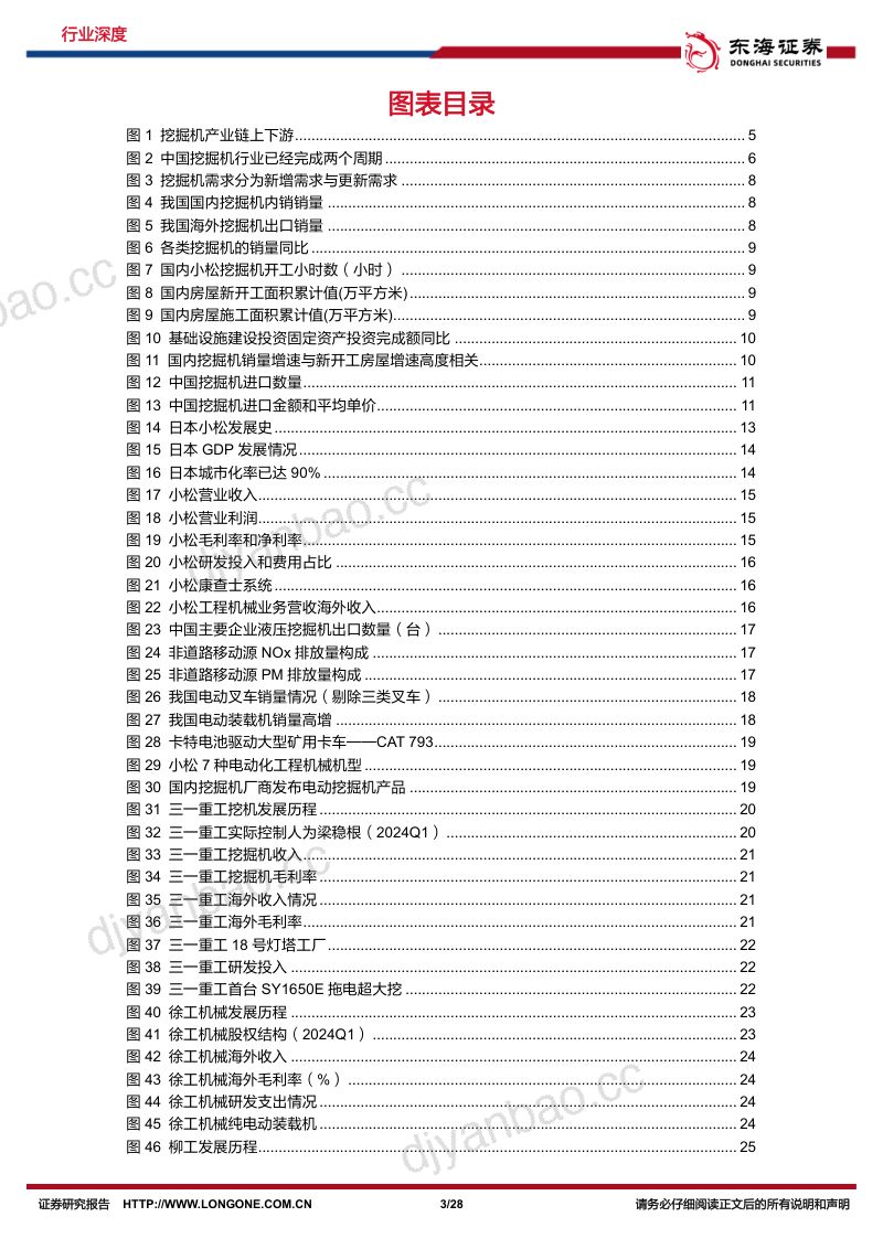 机械设备行业深度报告：把握国产挖掘机“全球化+电动化”机遇-240822（28页） 第3页