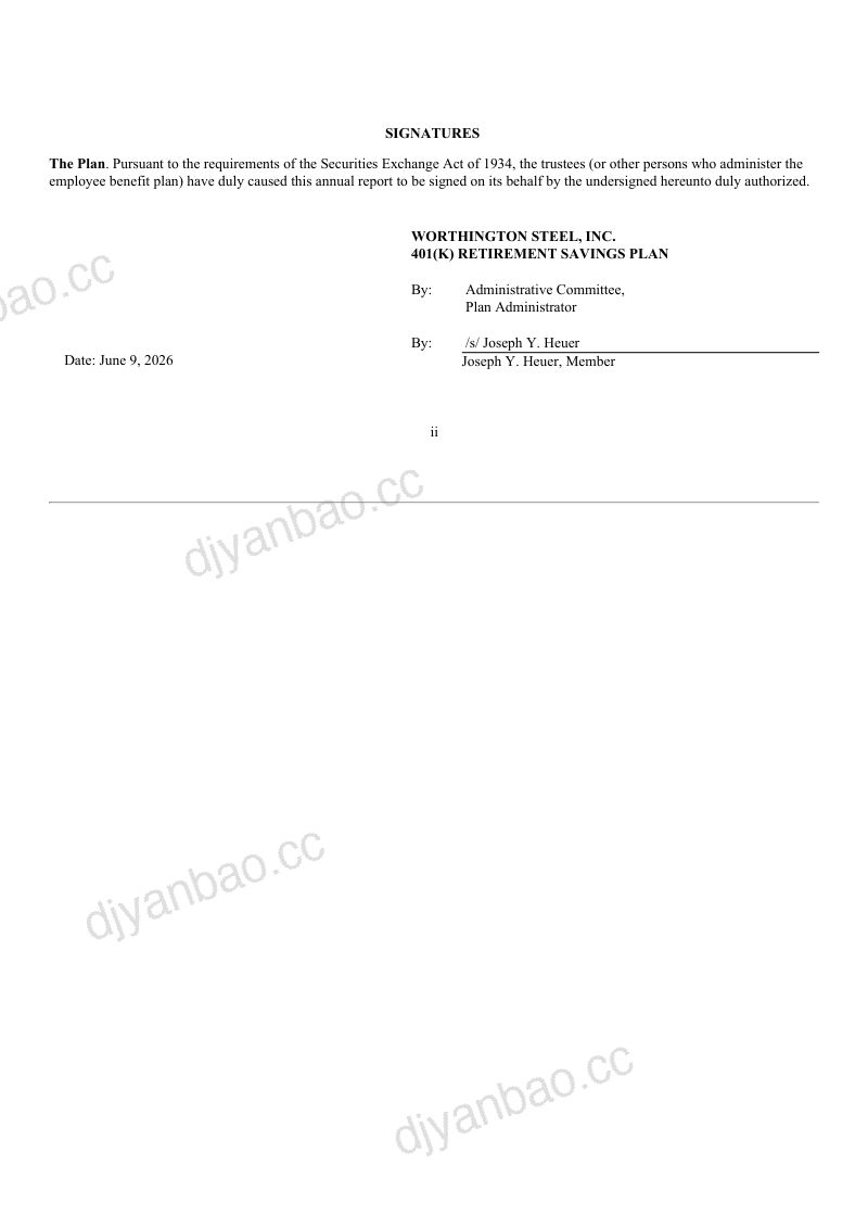 Worthington Steel Inc 2025年度报告 第3页