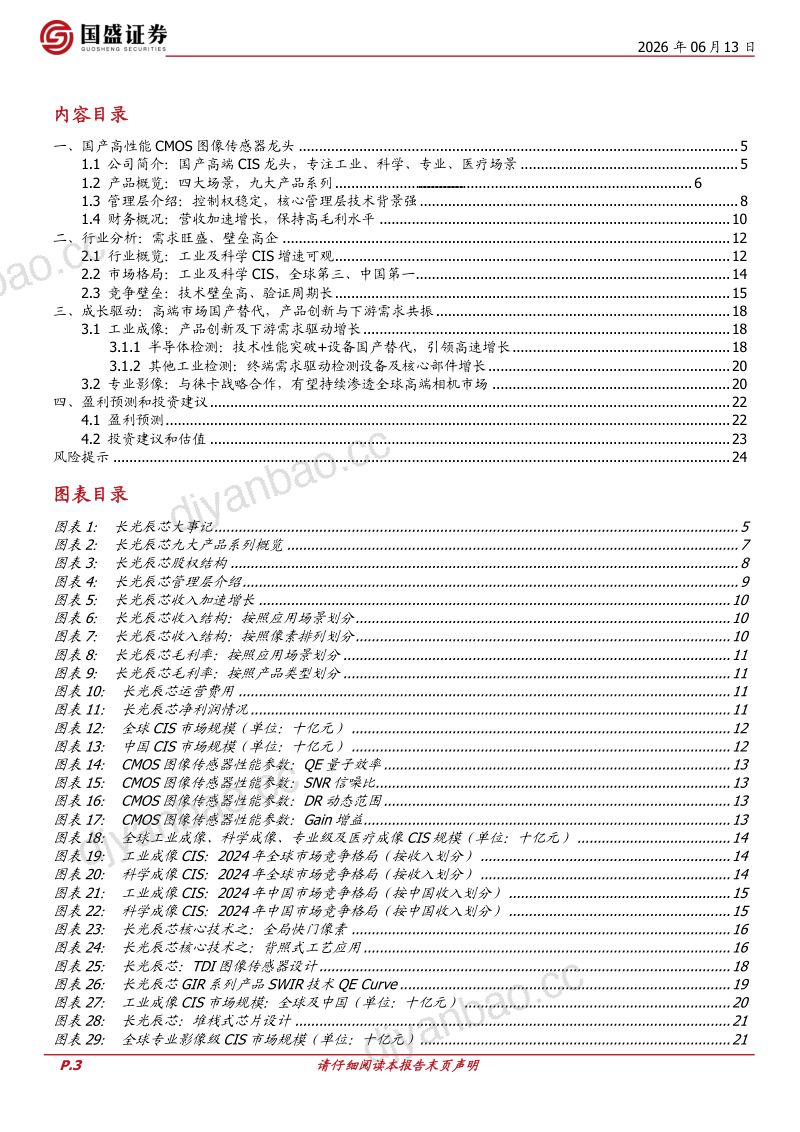 高端CIS龙头,工业检测之光 第3页