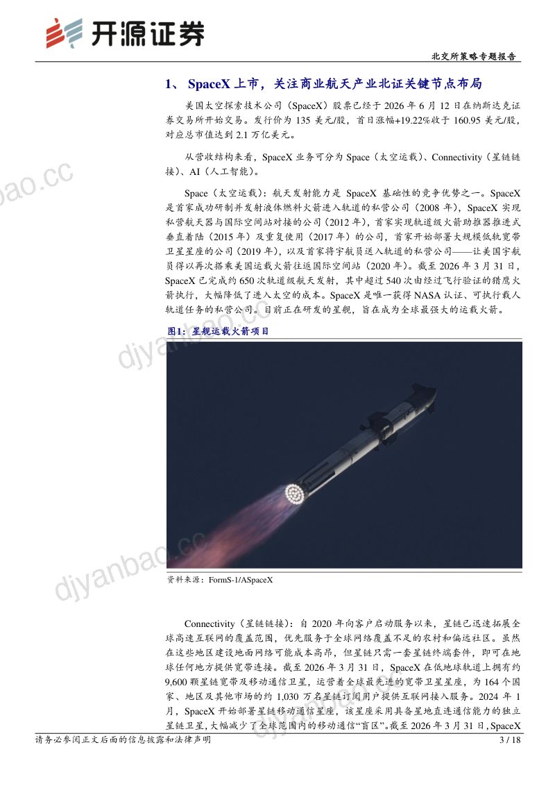 北交所策略专题报告:SpaceX万亿估值重塑商业航天,关注北证星测:碳纤:芳纶纸配套链 第3页