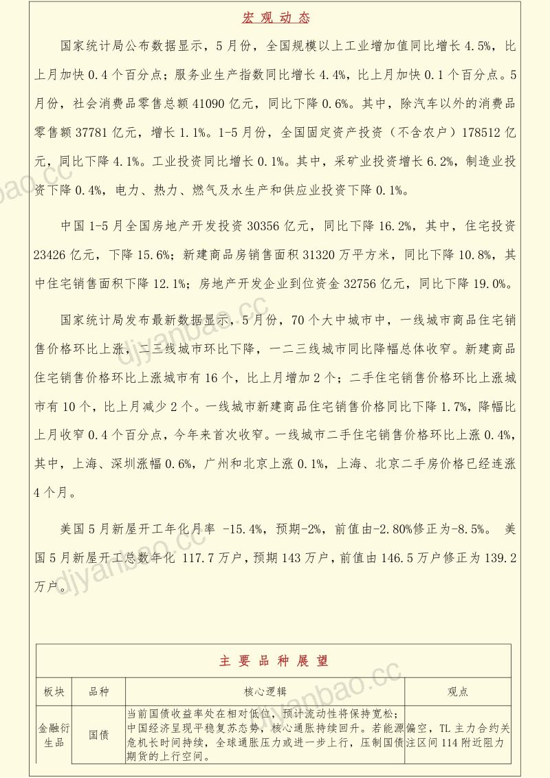 宏观动态与主要品种展望报告 第2页