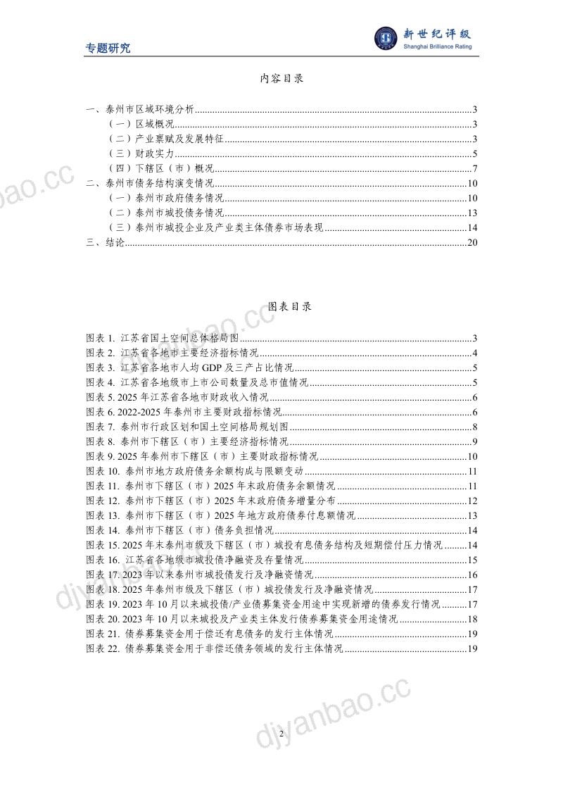 2025年城投债券新增及地方债务结构演变观察(泰州篇) 第2页