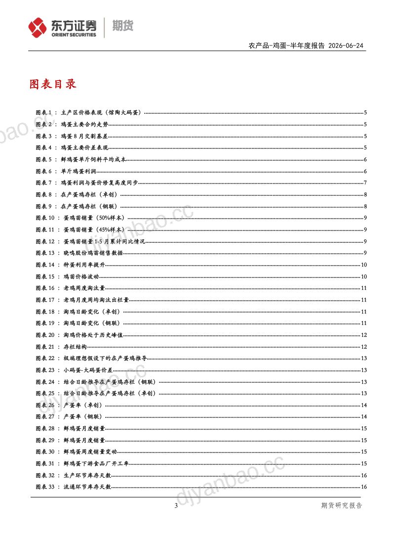 期货研究报告:半年度报告——鸡蛋期货 下半年:开产、淘汰与库存的竞速 第3页